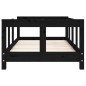 vidaXL Estructura de cama para niños madera de pino negro 70x140 cm vidaXL Estructura de cama para niños madera de pino negro 70x140 cm