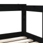 vidaXL Estructura de cama para niños madera de pino negro 70x140 cm vidaXL Estructura de cama para niños madera de pino negro 70x140 cm