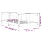 vidaXL Estructura de cama para niños madera de pino negro 70x140 cm vidaXL Estructura de cama para niños madera de pino negro 70x140 cm