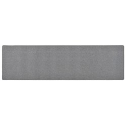 vidaXL Alfombra de pasillo gris oscuro 50x200 cm