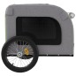 vidaXL Remolque de bicicleta mascotas hierro tela Oxford verde gris vidaXL Remolque de bicicleta mascotas hierro tela Oxford verde gris