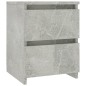 vidaXL Mesita de noche de aglomerado gris hormigón 30x30x40 cm vidaXL Mesita de noche de aglomerado gris hormigón 30x30x40 cm