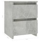 vidaXL Mesita de noche de aglomerado gris hormigón 30x30x40 cm vidaXL Mesita de noche de aglomerado gris hormigón 30x30x40 cm