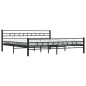 vidaXL Estructura de cama de acero negra 180x200 cm vidaXL Estructura de cama de acero negra 180x200 cm
