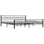 vidaXL Estructura de cama de acero negra 180x200 cm vidaXL Estructura de cama de acero negra 180x200 cm