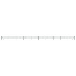 vidaXL Cerca de alambre de acero galvanizado verde 1x25 m