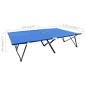 vidaXL Tumbona plegable para 2 personas acero azul vidaXL Tumbona plegable para 2 personas acero azul