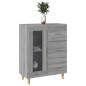 vidaXL Aparador de madera de ingeniería gris Sonoma 69,5x34x90 cm
