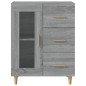 vidaXL Aparador de madera de ingeniería gris Sonoma 69,5x34x90 cm