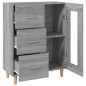 vidaXL Aparador de madera de ingeniería gris Sonoma 69,5x34x90 cm