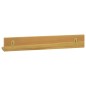 vidaXL Estantes de pared 2 unidades madera maciza de teca 60x10x10 cm vidaXL Estantes de pared 2 unidades madera maciza de teca 60x10x10 cm