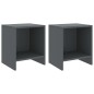 vidaXL Mesitas de noche 2 uds madera de pino gris oscuro 35x30x40 cm vidaXL Mesitas de noche 2 uds madera de pino gris oscuro 35x30x40 cm