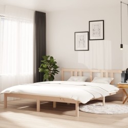 vidaXL Estructura de cama de madera maciza 160x200 cm