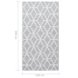 vidaXL Alfombra de exterior PP gris 120x180 cm
