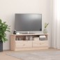 vidaXL Mueble de TV con cajones ALTA madera maciza pino 100x35x41 cm