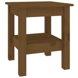 vidaXL Mesa de centro madera maciza de pino marrón miel 35x35x40 cm