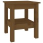 vidaXL Mesa de centro madera maciza de pino marrón miel 35x35x40 cm vidaXL Mesa de centro madera maciza de pino marrón miel 35x35x40 cm