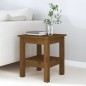 vidaXL Mesa de centro madera maciza de pino marrón miel 35x35x40 cm vidaXL Mesa de centro madera maciza de pino marrón miel 35x35x40 cm