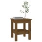 vidaXL Mesa de centro madera maciza de pino marrón miel 35x35x40 cm vidaXL Mesa de centro madera maciza de pino marrón miel 35x35x40 cm