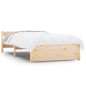vidaXL Estructura de cama madera maciza 75x190 cm vidaXL Estructura de cama madera maciza 75x190 cm
