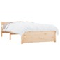 vidaXL Estructura de cama madera maciza 75x190 cm vidaXL Estructura de cama madera maciza 75x190 cm