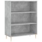 vidaXL Estantería madera de ingeniería gris hormigón 69,5x32,5x90 cm vidaXL Estantería madera de ingeniería gris hormigón 69,5x32,5x90 cm