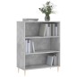 vidaXL Estantería madera de ingeniería gris hormigón 69,5x32,5x90 cm vidaXL Estantería madera de ingeniería gris hormigón 69,5x32,5x90 cm