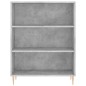 vidaXL Estantería madera de ingeniería gris hormigón 69,5x32,5x90 cm vidaXL Estantería madera de ingeniería gris hormigón 69,5x32,5x90 cm