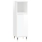 vidaXL Armario de baño madera contrachapada blanco brillo 30x30x100 cm vidaXL Armario de baño madera contrachapada blanco brillo 30x30x100 cm