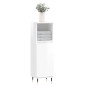 vidaXL Armario de baño madera contrachapada blanco brillo 30x30x100 cm vidaXL Armario de baño madera contrachapada blanco brillo 30x30x100 cm
