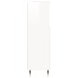 vidaXL Armario de baño madera contrachapada blanco brillo 30x30x100 cm vidaXL Armario de baño madera contrachapada blanco brillo 30x30x100 cm