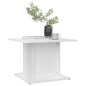 vidaXL Mesa de centro de aglomerado blanco brillo 55,5x55,5x40 cm vidaXL Mesa de centro de aglomerado blanco brillo 55,5x55,5x40 cm