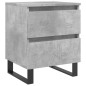 vidaXL Mesita de noche madera de ingeniería gris hormigón 40x35x50 cm vidaXL Mesita de noche madera de ingeniería gris hormigón 40x35x50 cm