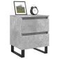 vidaXL Mesita de noche madera de ingeniería gris hormigón 40x35x50 cm vidaXL Mesita de noche madera de ingeniería gris hormigón 40x35x50 cm
