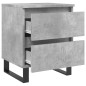 vidaXL Mesita de noche madera de ingeniería gris hormigón 40x35x50 cm vidaXL Mesita de noche madera de ingeniería gris hormigón 40x35x50 cm
