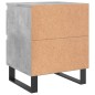 vidaXL Mesita de noche madera de ingeniería gris hormigón 40x35x50 cm vidaXL Mesita de noche madera de ingeniería gris hormigón 40x35x50 cm