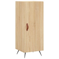 vidaXL Aparador madera contrachapada color roble Sonoma 34,5x34x90 cm