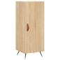 vidaXL Aparador madera contrachapada color roble Sonoma 34,5x34x90 cm