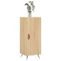 vidaXL Aparador madera contrachapada color roble Sonoma 34,5x34x90 cm