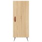 vidaXL Aparador madera contrachapada color roble Sonoma 34,5x34x90 cm