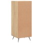 vidaXL Aparador madera contrachapada color roble Sonoma 34,5x34x90 cm
