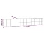 vidaXL Jardinera arriate acero recubierto polvo antracita 507x100x68cm vidaXL Jardinera arriate acero recubierto polvo antracita 507x100x68cm