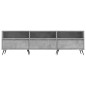 vidaXL Mueble de TV madera contrachapada gris hormigón 150x30x44,5 cm vidaXL Mueble de TV madera contrachapada gris hormigón 150x30x44,5 cm