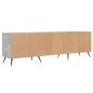 vidaXL Mueble de TV madera contrachapada gris hormigón 150x30x44,5 cm vidaXL Mueble de TV madera contrachapada gris hormigón 150x30x44,5 cm
