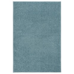 vidaXL Alfombra de pelo corto azul 200x290 cm
