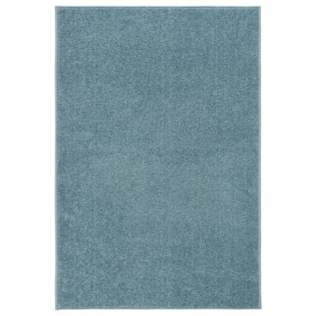 vidaXL Alfombra de pelo corto azul 200x290 cm