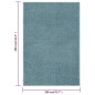 vidaXL Alfombra de pelo corto azul 200x290 cm vidaXL Alfombra de pelo corto azul 200x290 cm