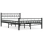 vidaXL Estructura de cama de acero negra 120x200 cm vidaXL Estructura de cama de acero negra 120x200 cm