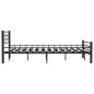 vidaXL Estructura de cama de acero negra 120x200 cm vidaXL Estructura de cama de acero negra 120x200 cm