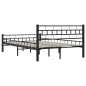 vidaXL Estructura de cama de acero negra 120x200 cm vidaXL Estructura de cama de acero negra 120x200 cm